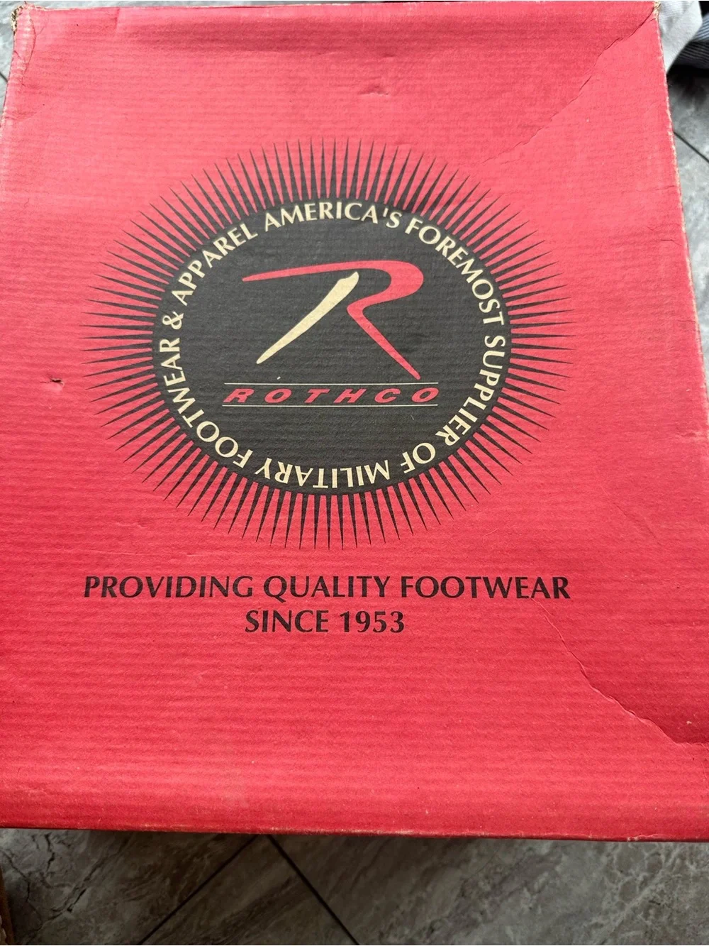 Vintage Rothco Combat Boots 8.5 Black Leather Military Tactical Lace Up 5075